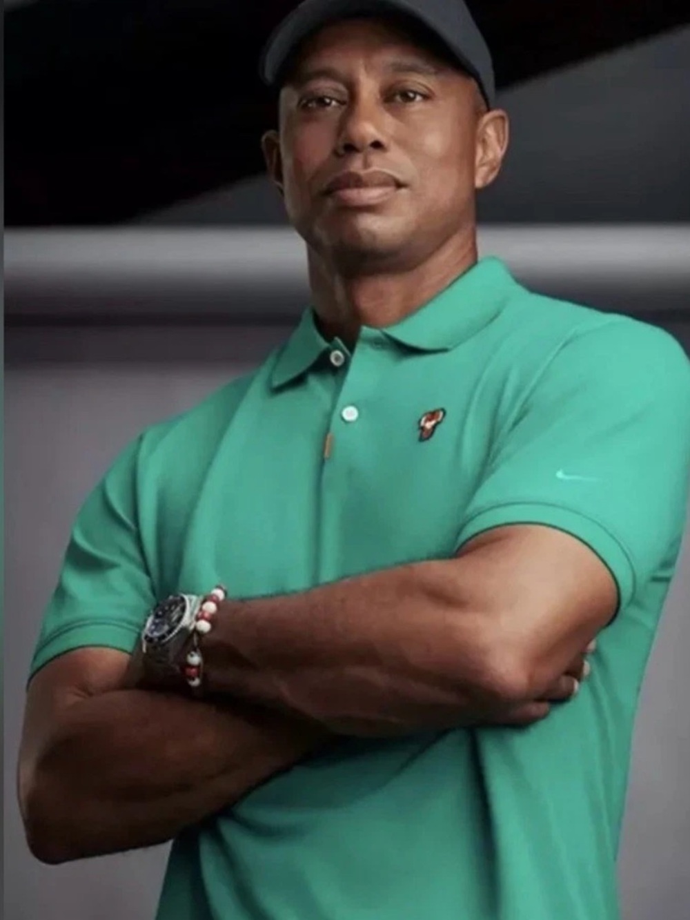Nike Polo Tiger Woods "Frank" Golf Polo Green Medium